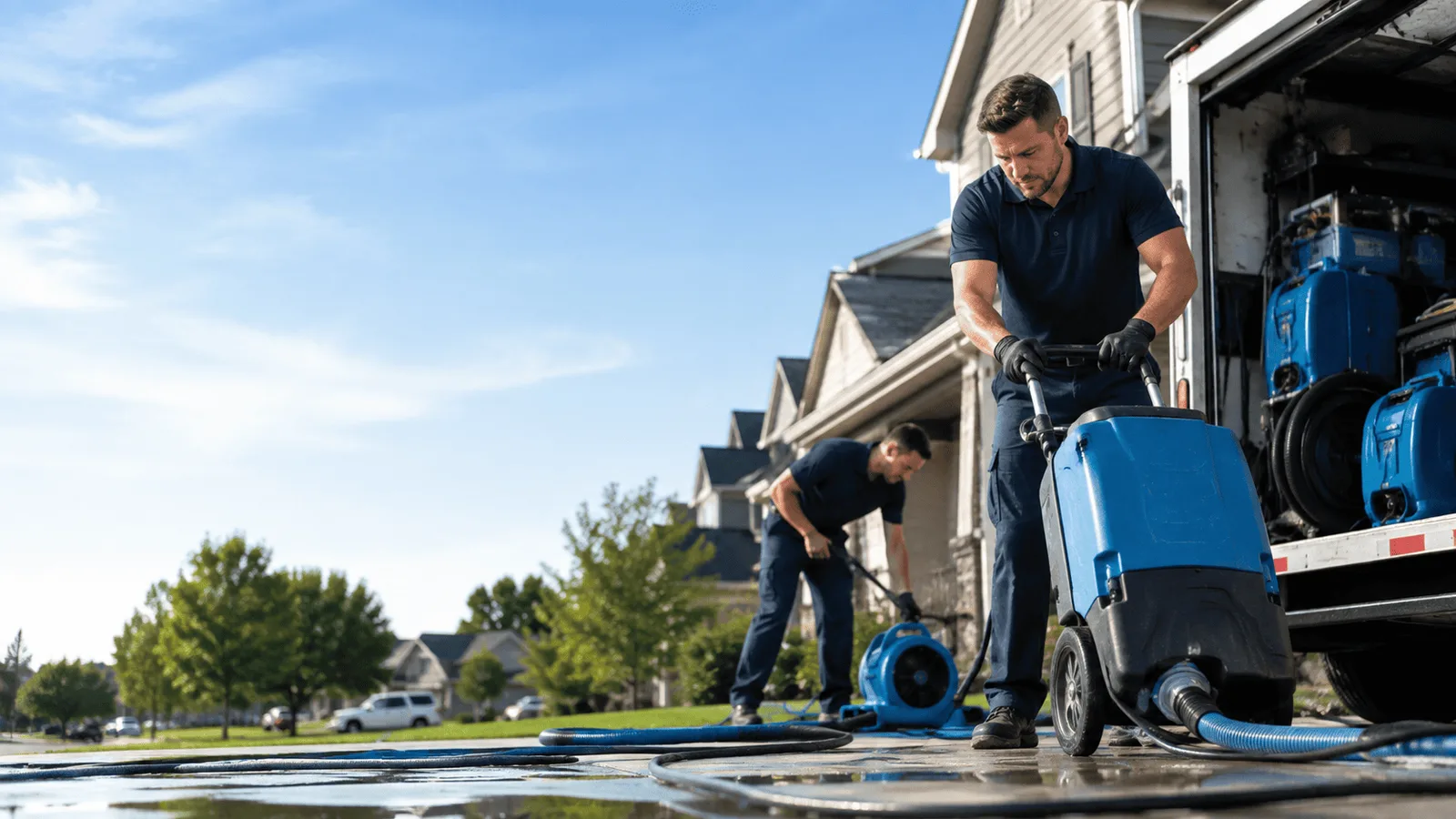 Dehumidification being performed in Union Springs, NY